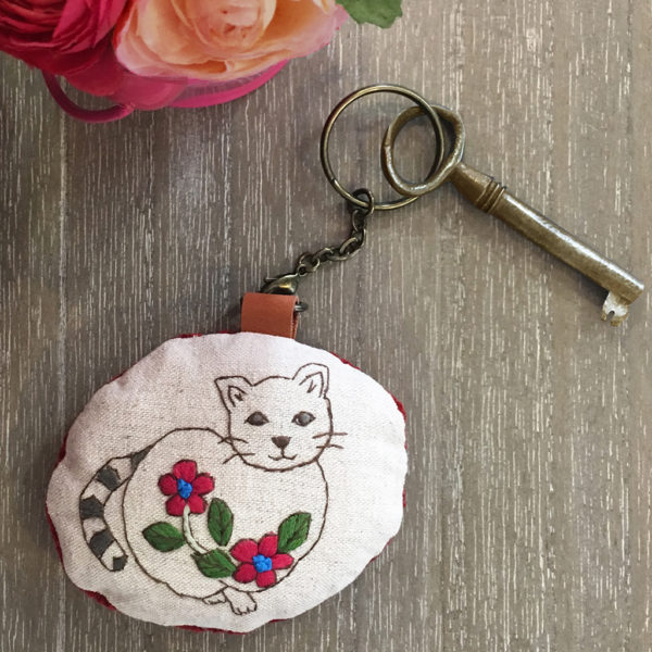 porte-clefs Un amour de chat