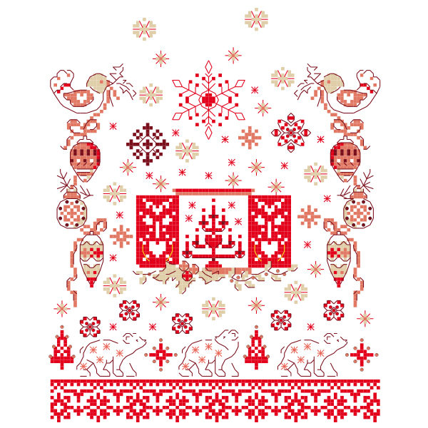 Sampler nordique rouge