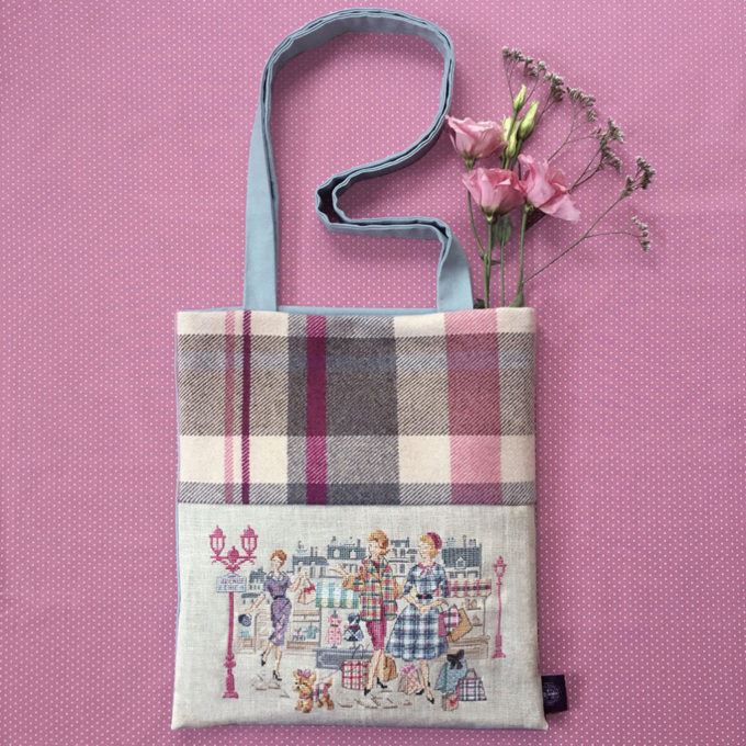 Sac paris tartan devant