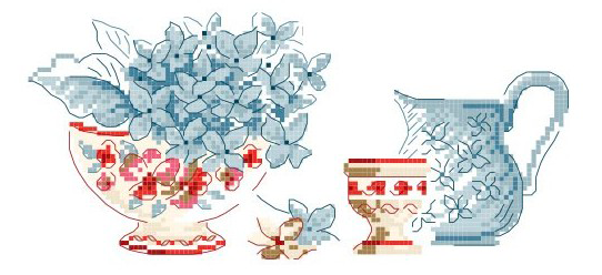 grille-bols-et-hortensias