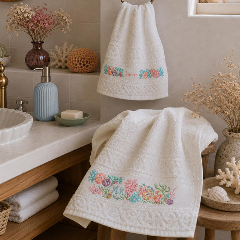 serviettes-corail-et-lagon